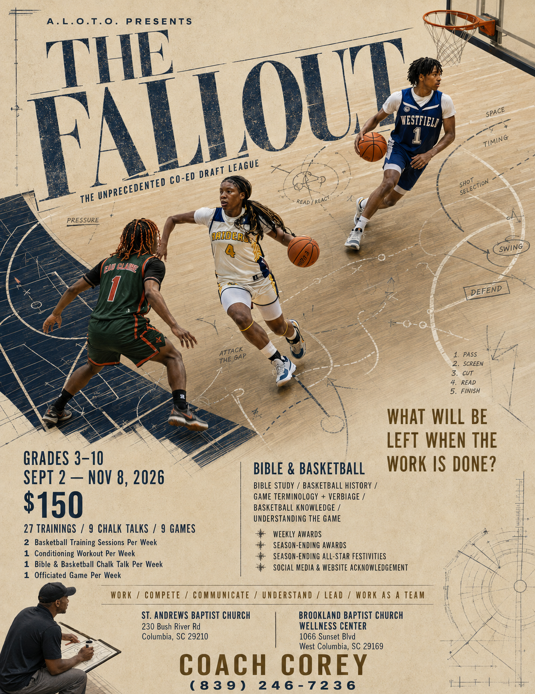 The Fallout 2025 — ALOTO Athletics co-ed draft league. Click to learn more and register.